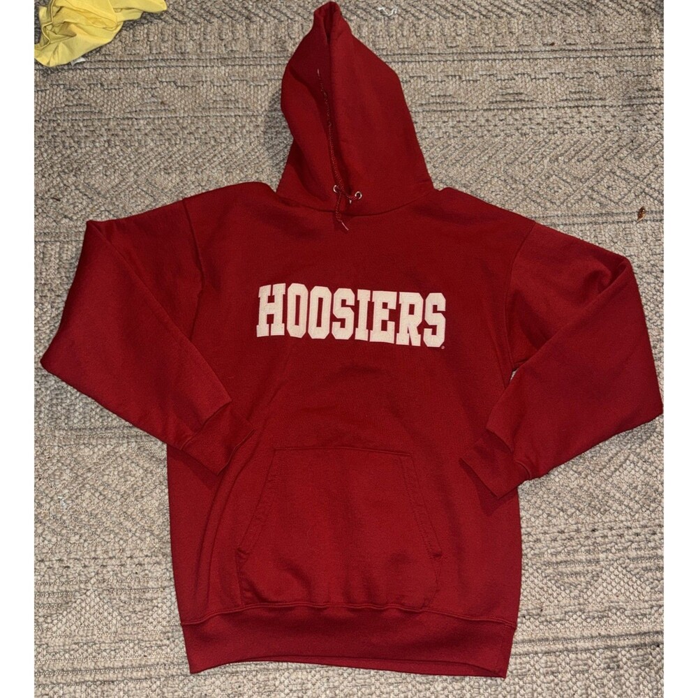 Indiana University Hoosiers Sweatshirt Mens XL Red Hoodie Vintage USA taylor VTG